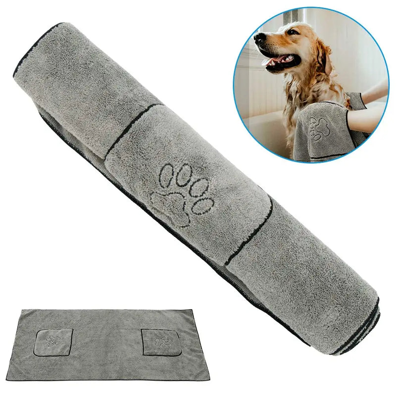 Toalha de banho. Microfibra. Para CÃO E GATO. Super absorvente.