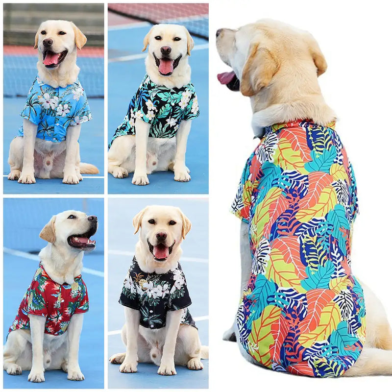 Camisa Animal. Estilo Havaí. Para Cães.