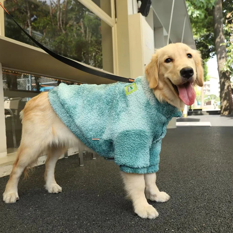 Jaqueta de lã de cordeiro para cães.