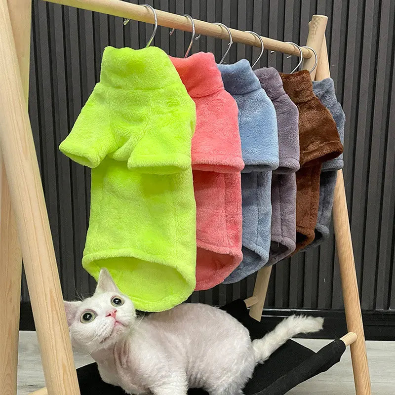 Casaco de gato para inverno.