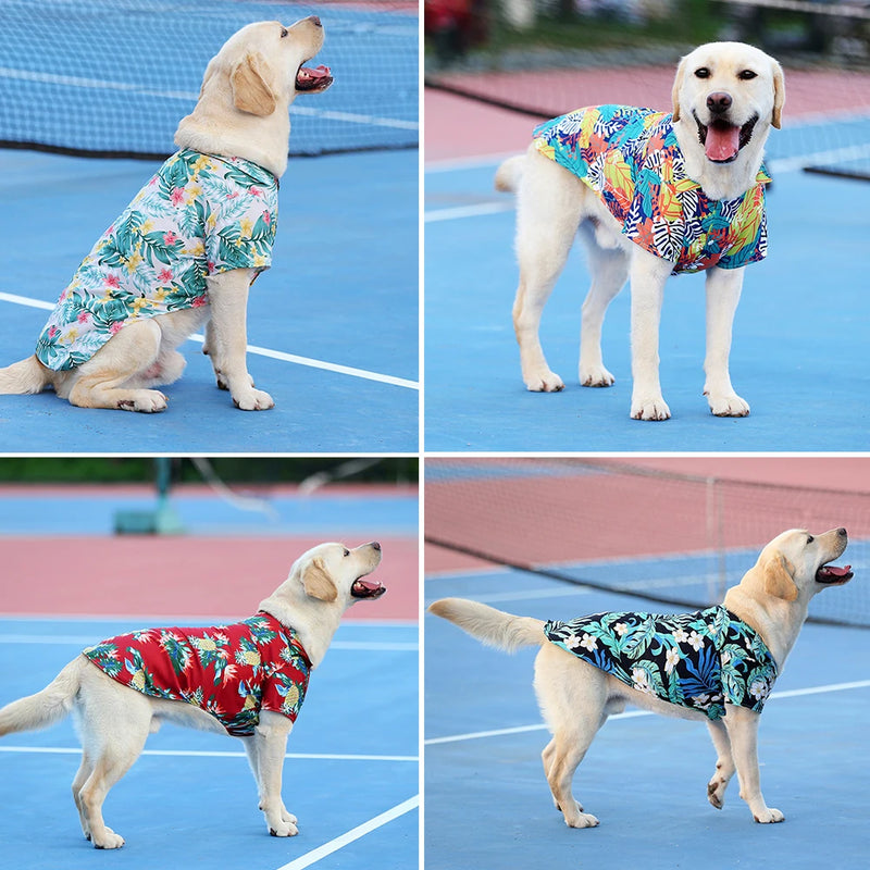 Camisa Animal. Estilo Havaí. Para Cães.