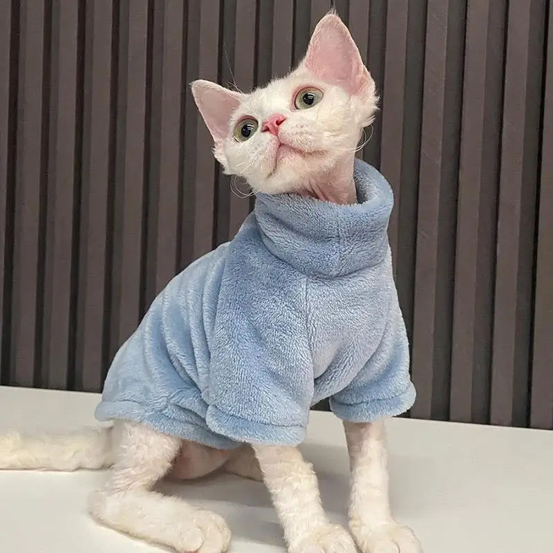 Casaco de gato para inverno.