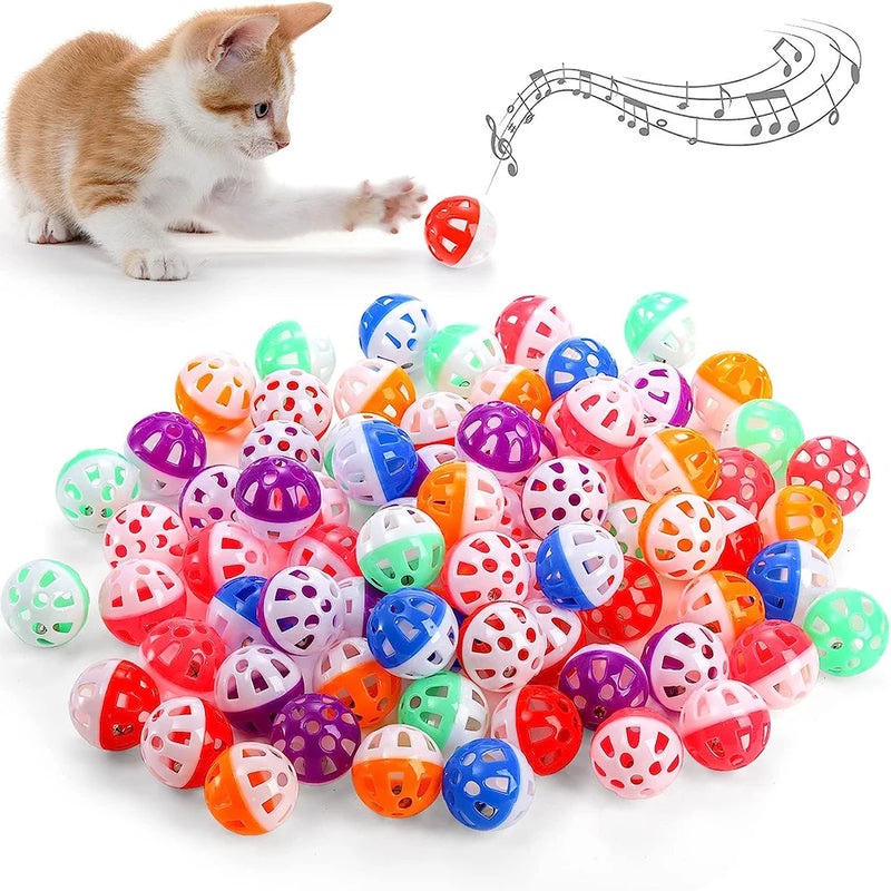 20Pcs Bolas de brinquedo para gatos .Cor aleatória