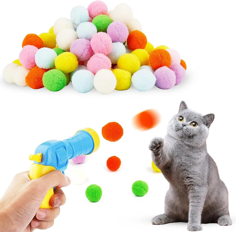 Brinquedos interativo tiro arma para gato