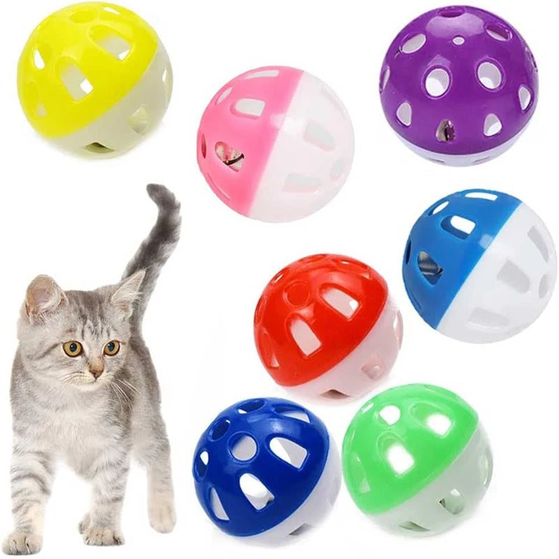 20Pcs Bolas de brinquedo para gatos .Cor aleatória