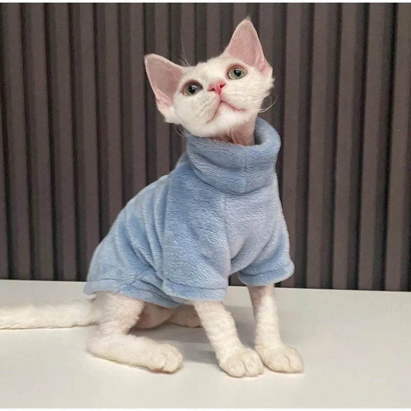 Casaco de gato para inverno.