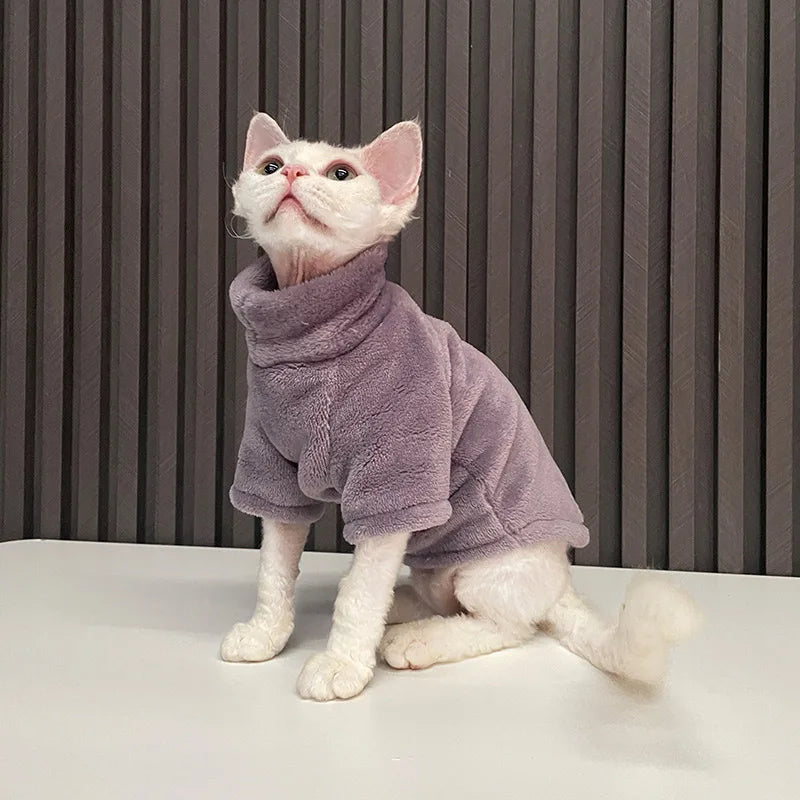 Casaco de gato para inverno.