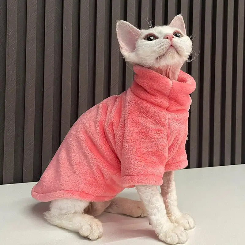 Casaco de gato para inverno.